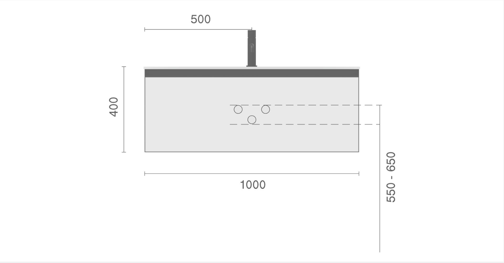 Quatro 1 100cm тумба cashmere профиль matt gold