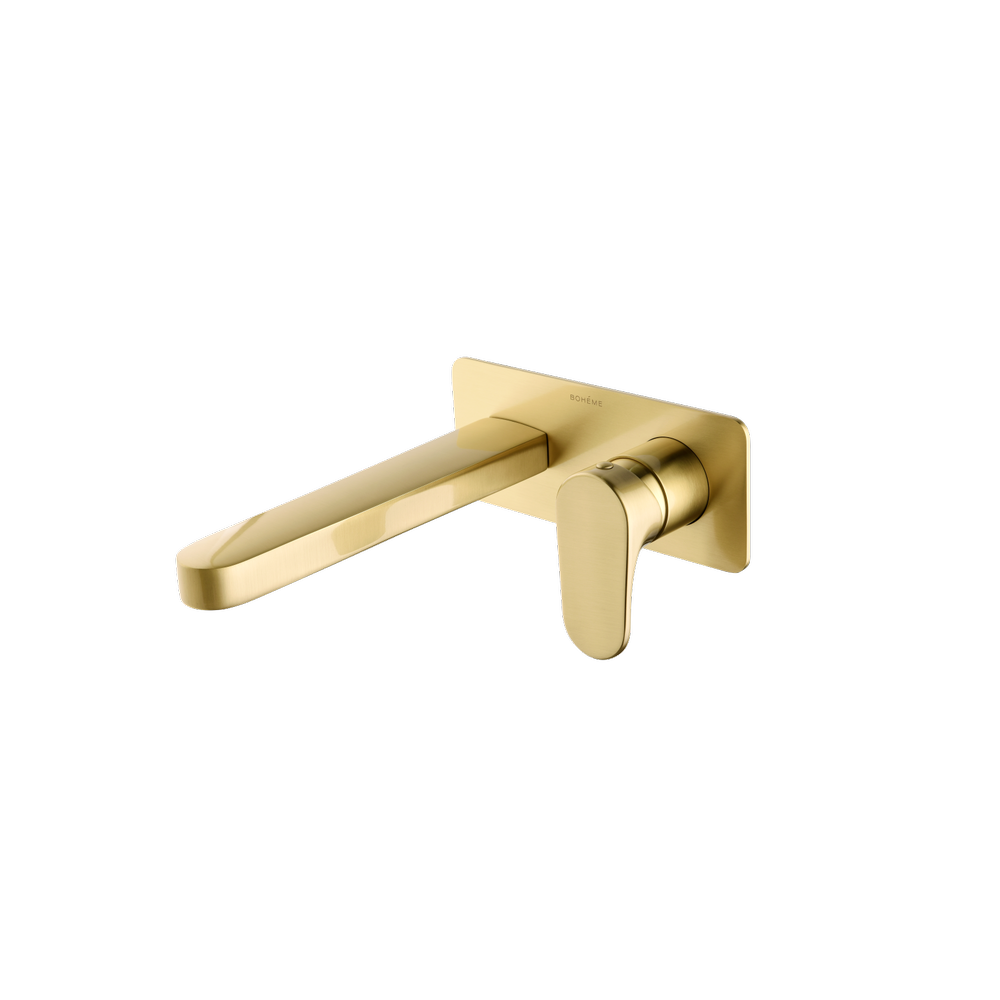 Смеситель для умывальника из стены SPECTRE Matt Gold