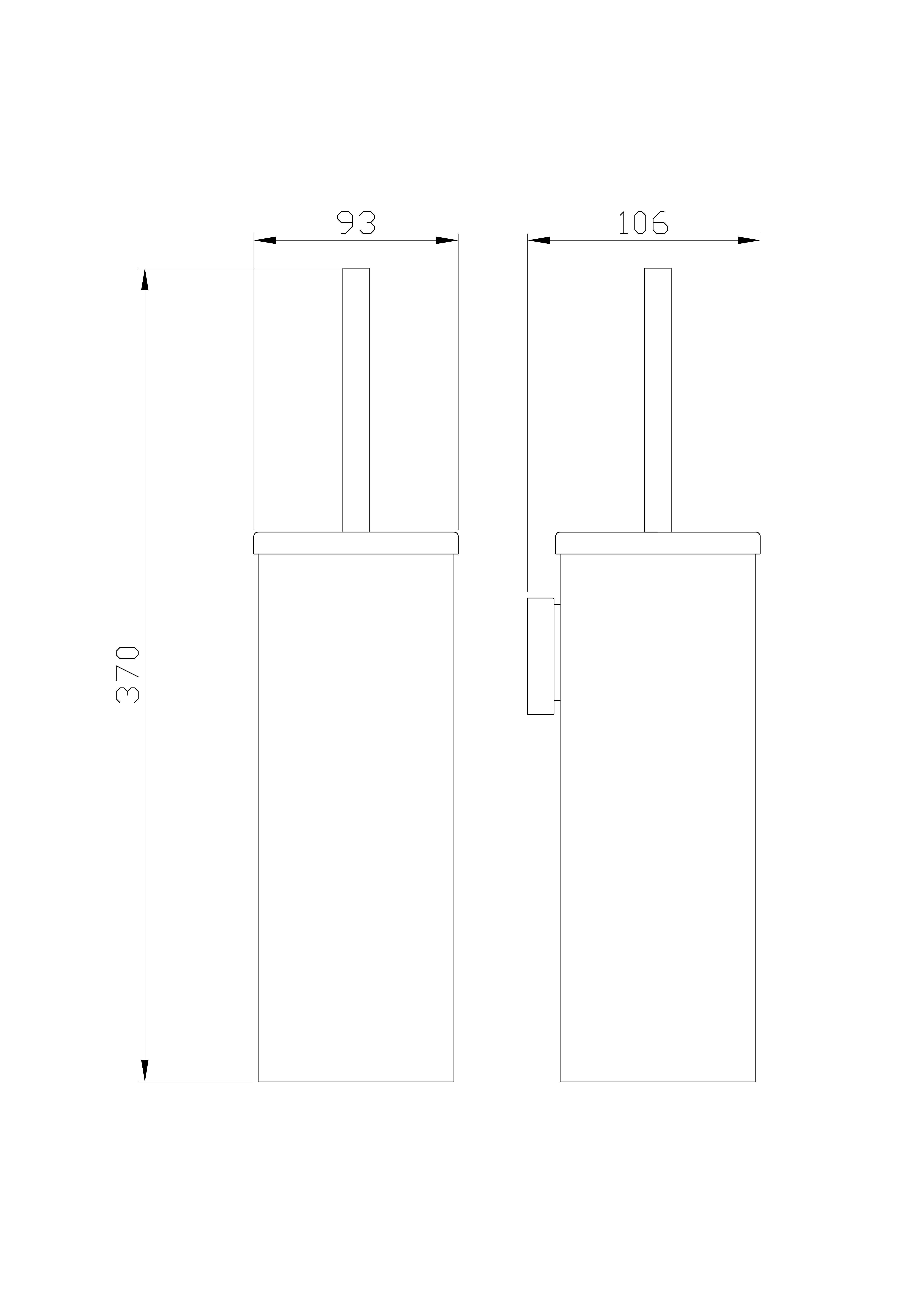 Туалетный ершик в комплекте wonzon & woghand polo, темное золото (ww-8929-dg)