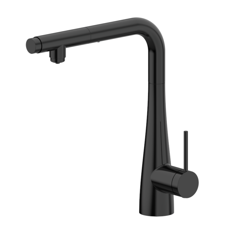 Смеситель для кухни с подключением к фильтру imex split gos005/ng matt black