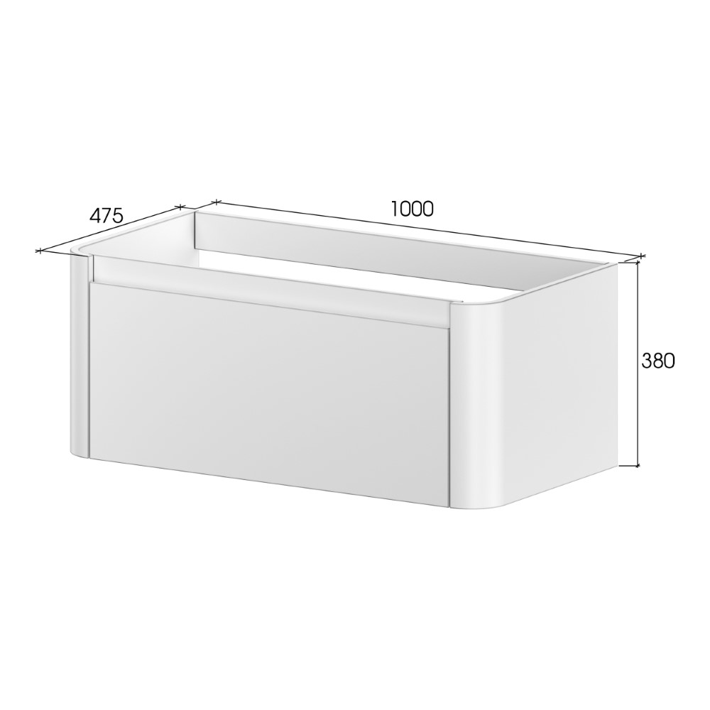 Тумба c раковиной voi 100см daphne