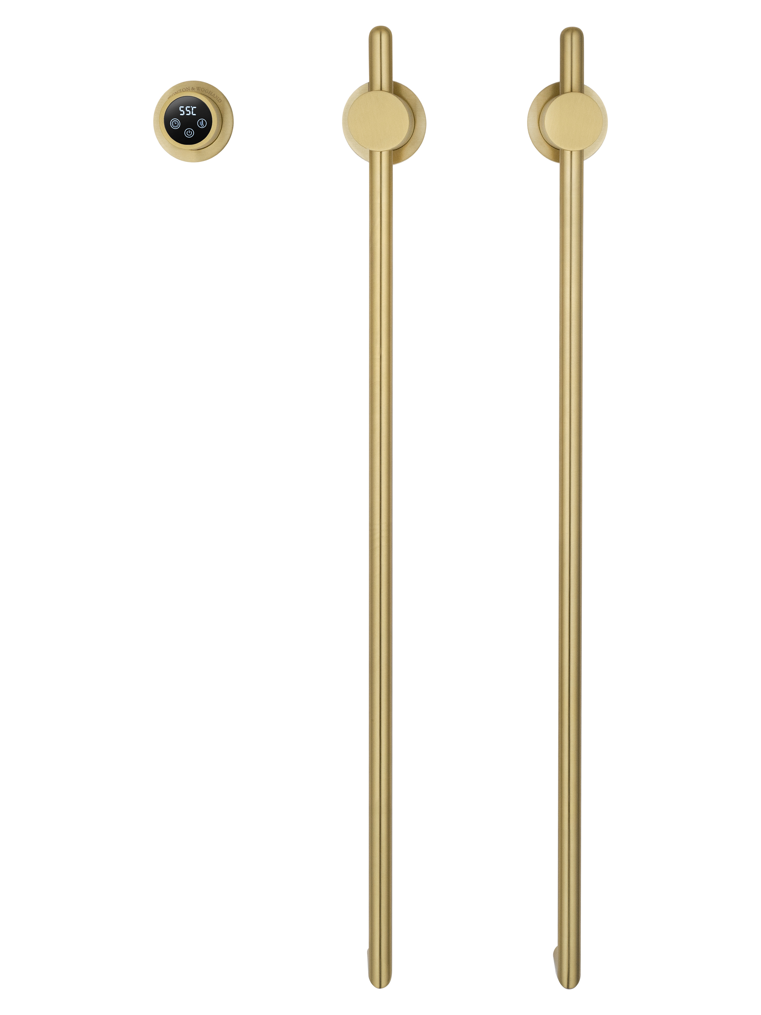 Полотенцесушитель электрический встраиваемый wonzon & woghand leipzig, брашированное золото (ww-al3621-bg)