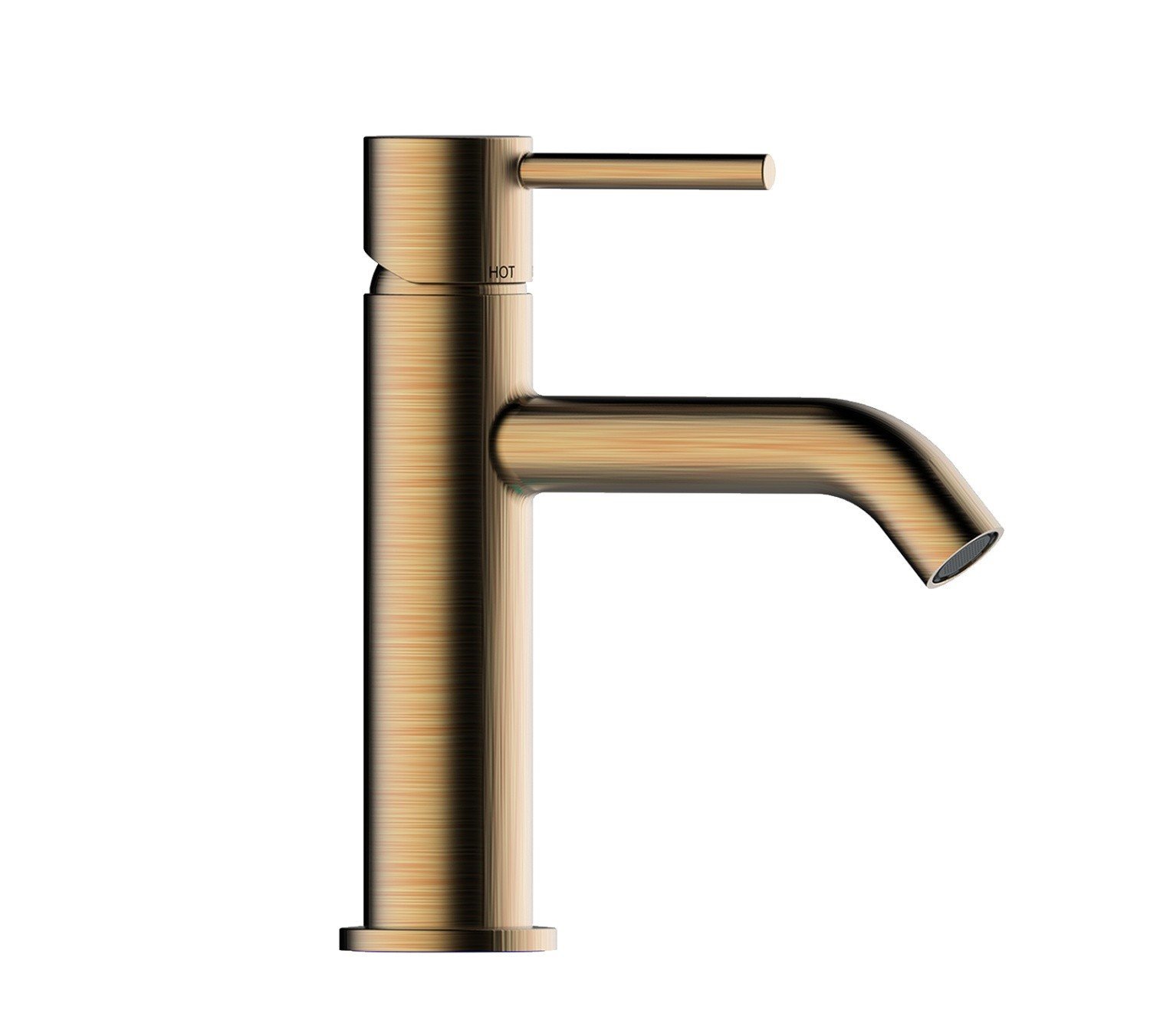 Bossini teo z00701.022 смеситель для раковины бронза