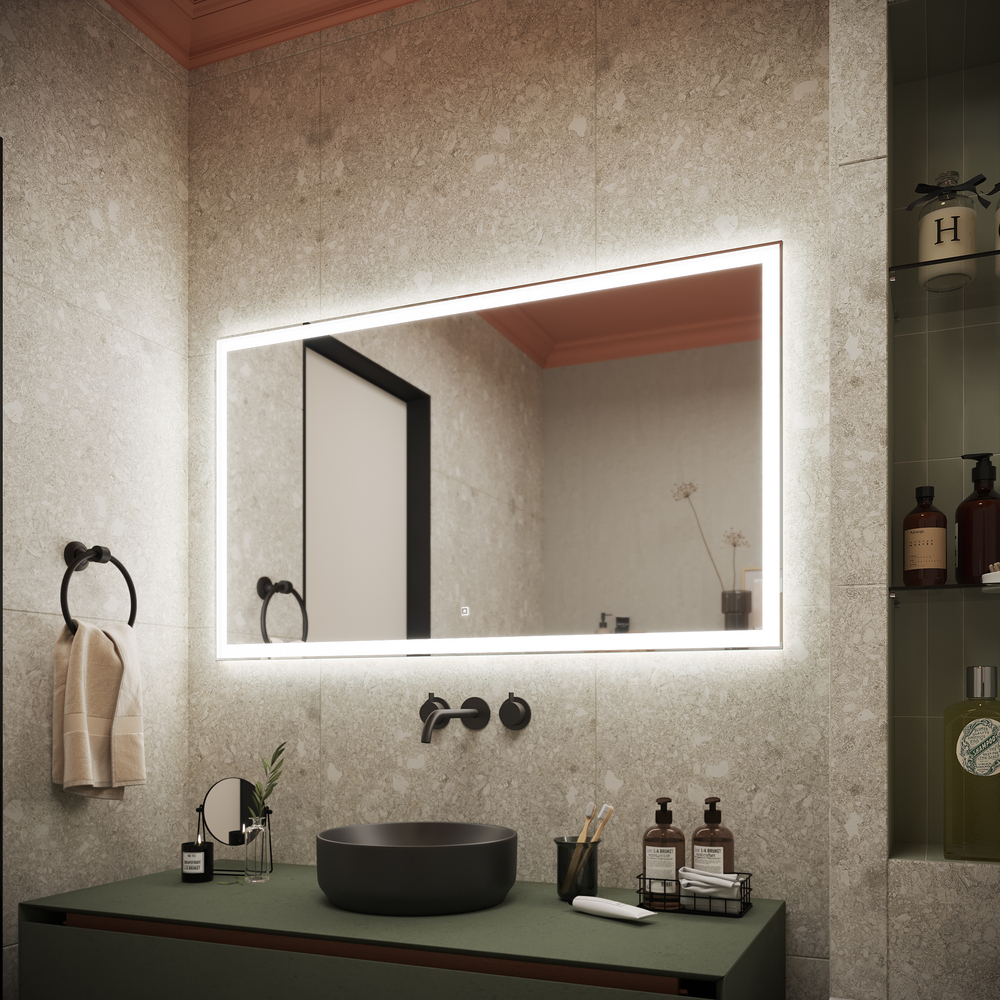 Зеркало для ванной комнаты sancos city 1200х700 c  подсветкой ,арт. ci1200