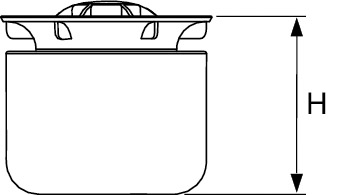 Стакан гидрозатвора с мембраной tecedrainpoint s для трапов dn 100