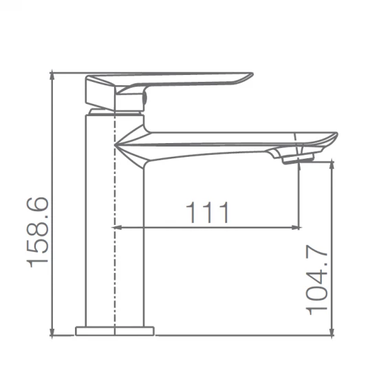 Смеситель для раковины imex ural bdg040-1nq brushed nickel