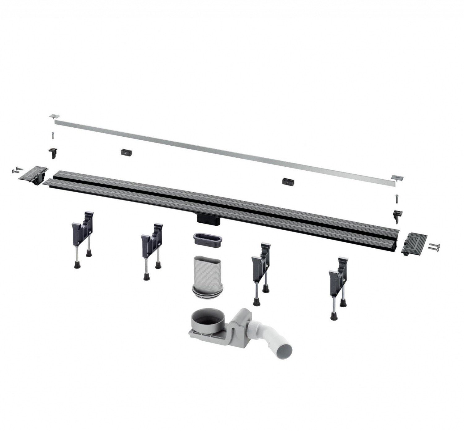 Viega Advantix Vario 704353 Душевой лоток | укорачиваемый 300 - 1200 мм (нержавеющая сталь)