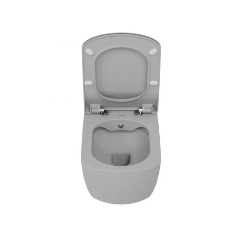 Creavit elegant eg321-00cg00e-0000 унитаз подвесной с функцией биде, безободковый (холодный серый матовый)
