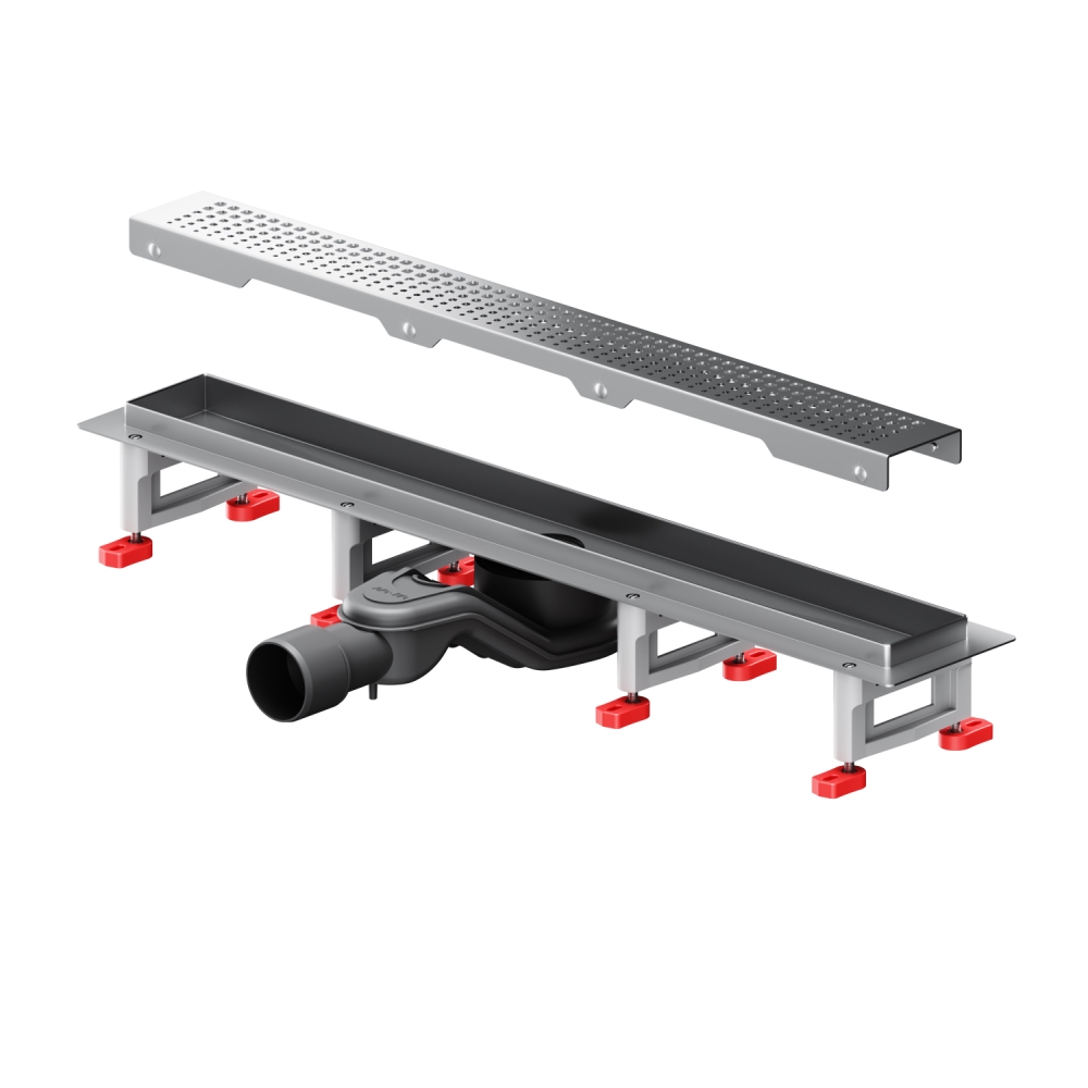 W01SC-P11-060-01SB MasterFlow Трап для душа линейный универс затвор Cut Gradient 60см цвет сталь мат