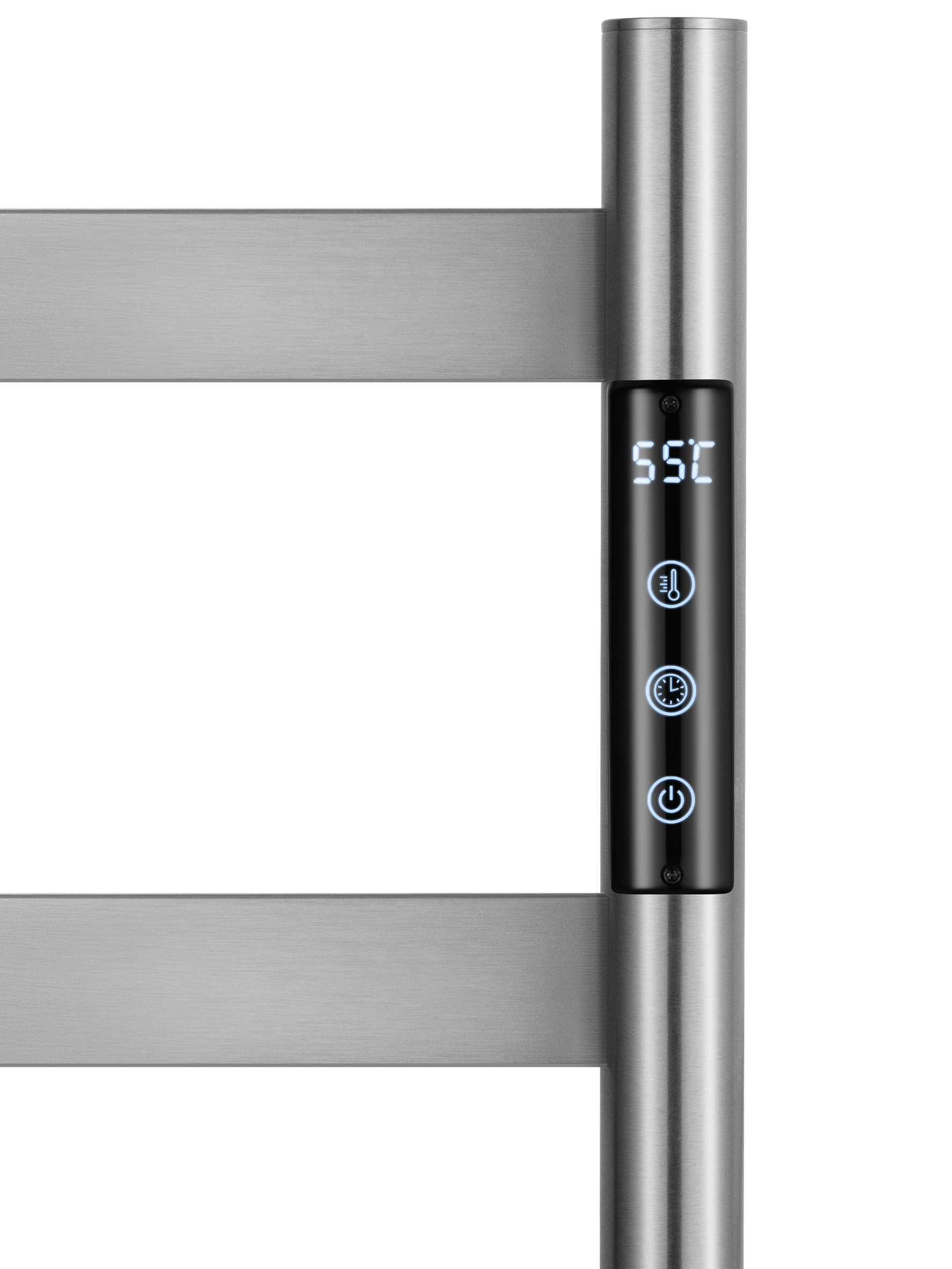 Полотенцесушитель электрический напольный wonzon & woghand essen, брашированный никель (ww-a407-br)