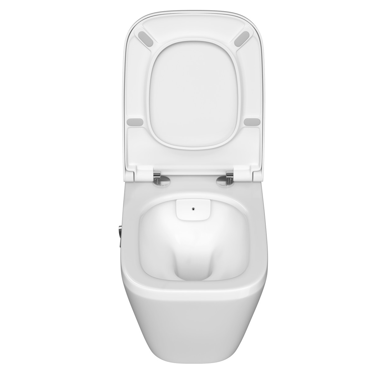 Подвесной унитаз VitrA Integra Square 7082B003-7209 безободковый Rim-ex белый санитарный фарфор антибактериальное покрытие Hygiene