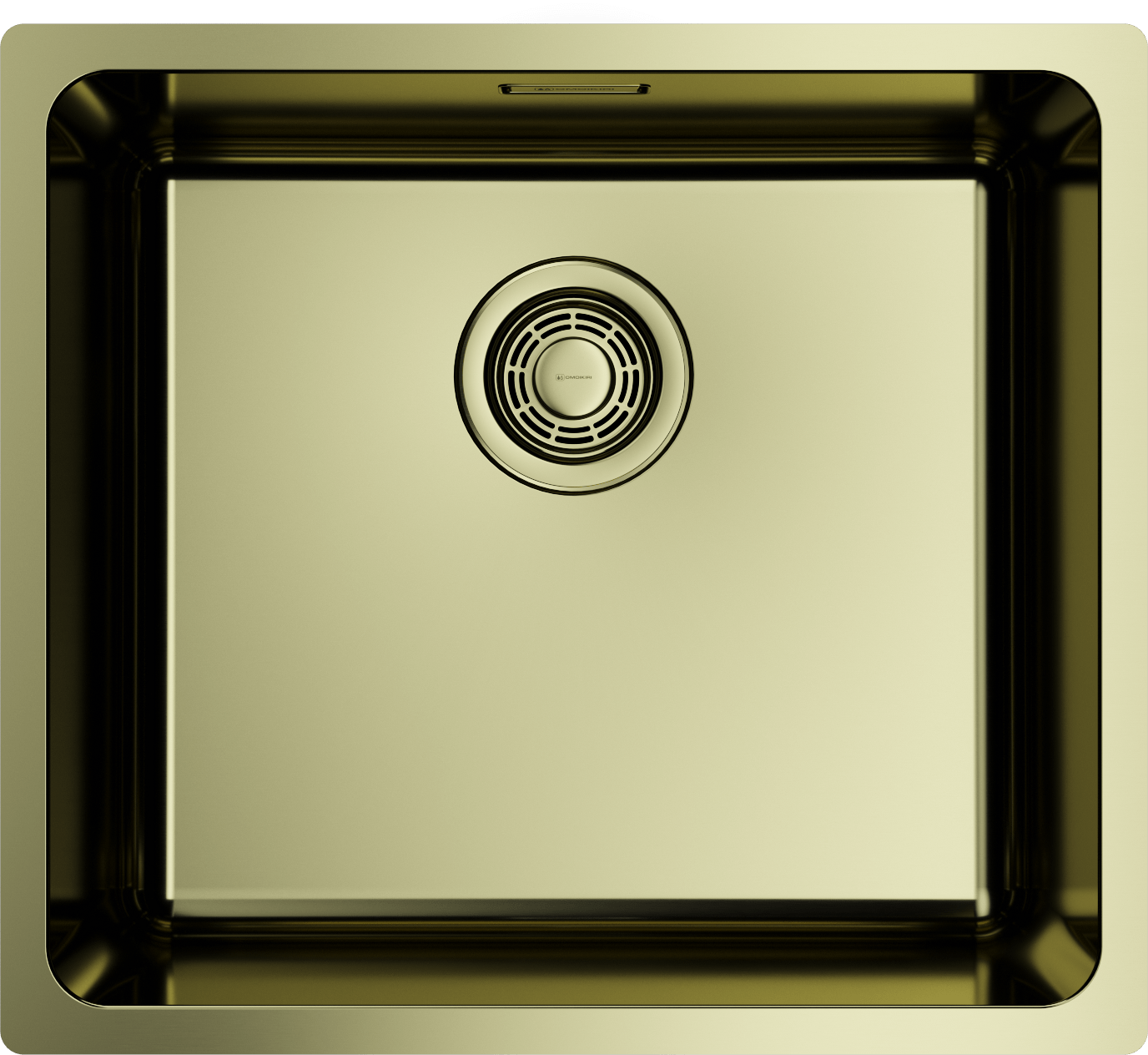 Кухонная мойка omoikiri tadzava 49-u/i-lg нерж. сталь/светлое золото 490 x 440 x 200
