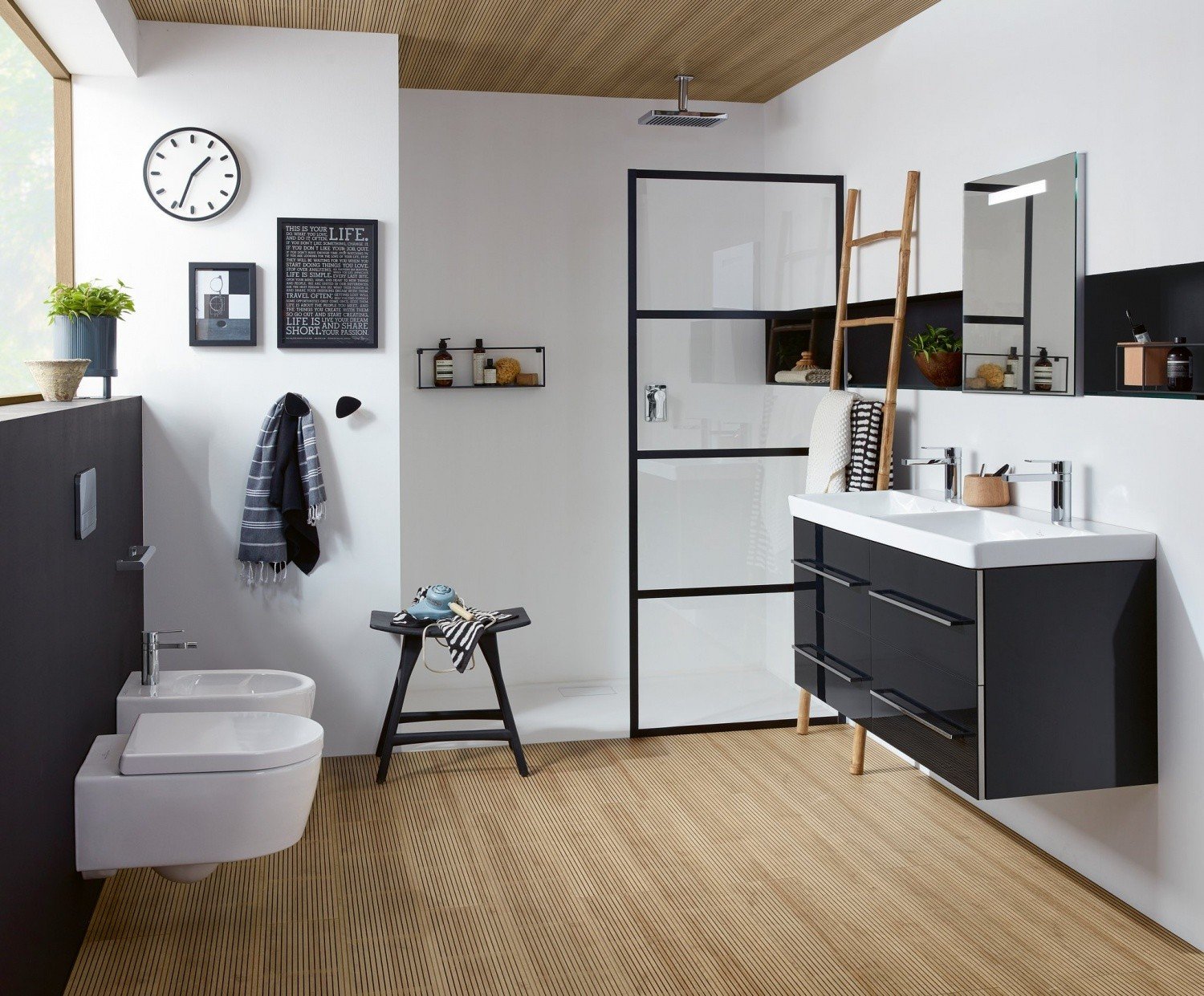 Биде, Villeroy&Boch, Avento, подвесной, шгв 370*530*215, CeramicPlus, цвет-альпийский белый