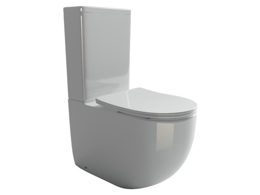 Напольный пристенный унитаз Метрополь (Metropol) Безободковый (Rimless) CN4001