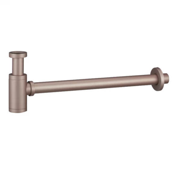 Сифон для раковины нерж. cталь/zamak imex scl002/orc brushed rose gold pvd