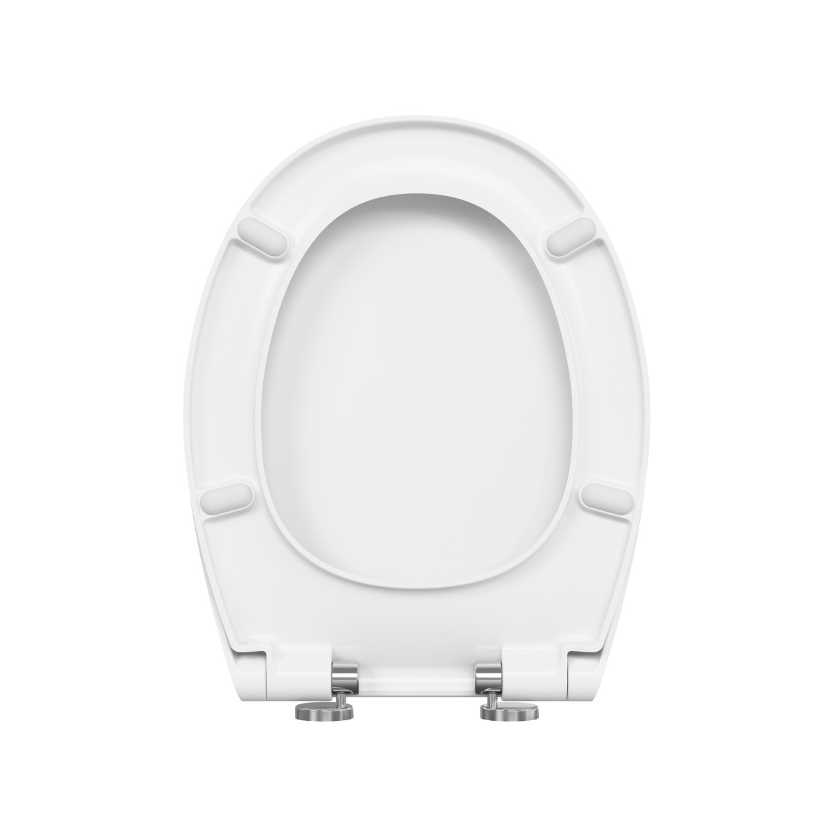 Инсталляция с унитазом VitrA Integra Round 9004B003-7202 комплект 4 в 1 с сиденьем микролифт безободковый цвет клавиши матовый хром