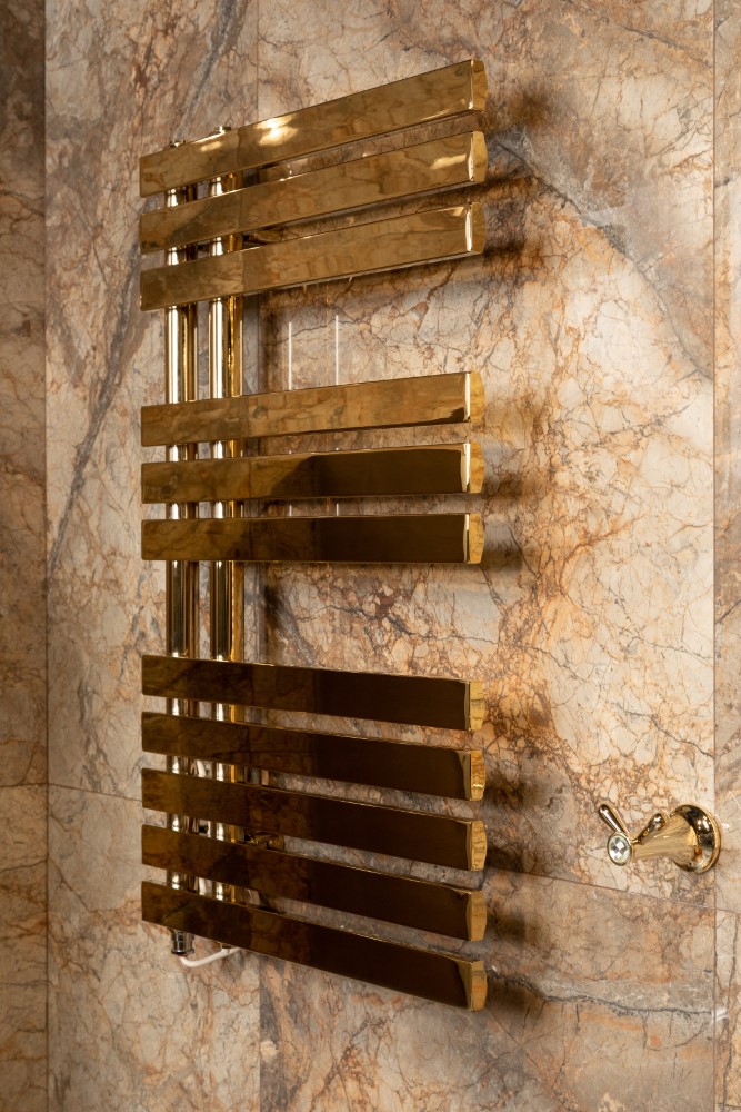 Полотенцесушитель электрический venturo gold 95 x 500 x 898 мм. 721-g boheme