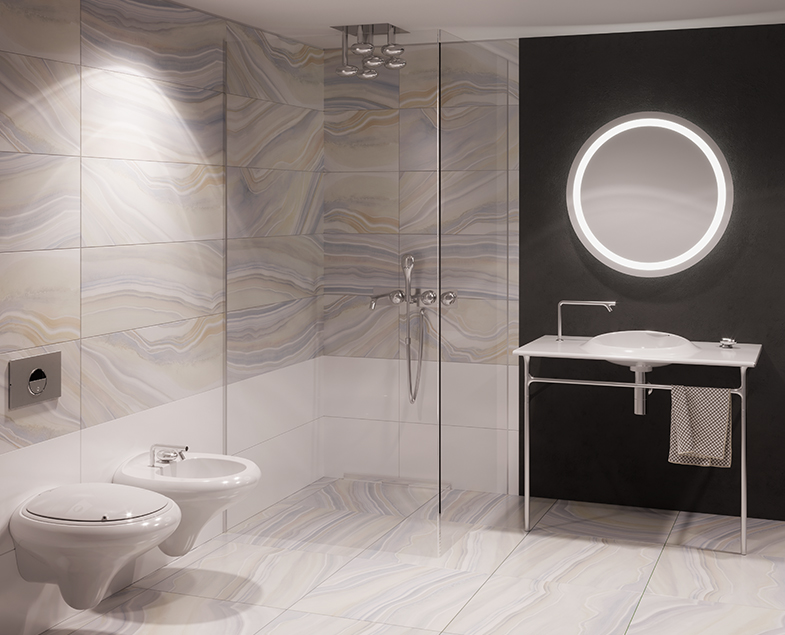 Встроенный смеситель для раковины istanbul с двумя отвертиями, хром