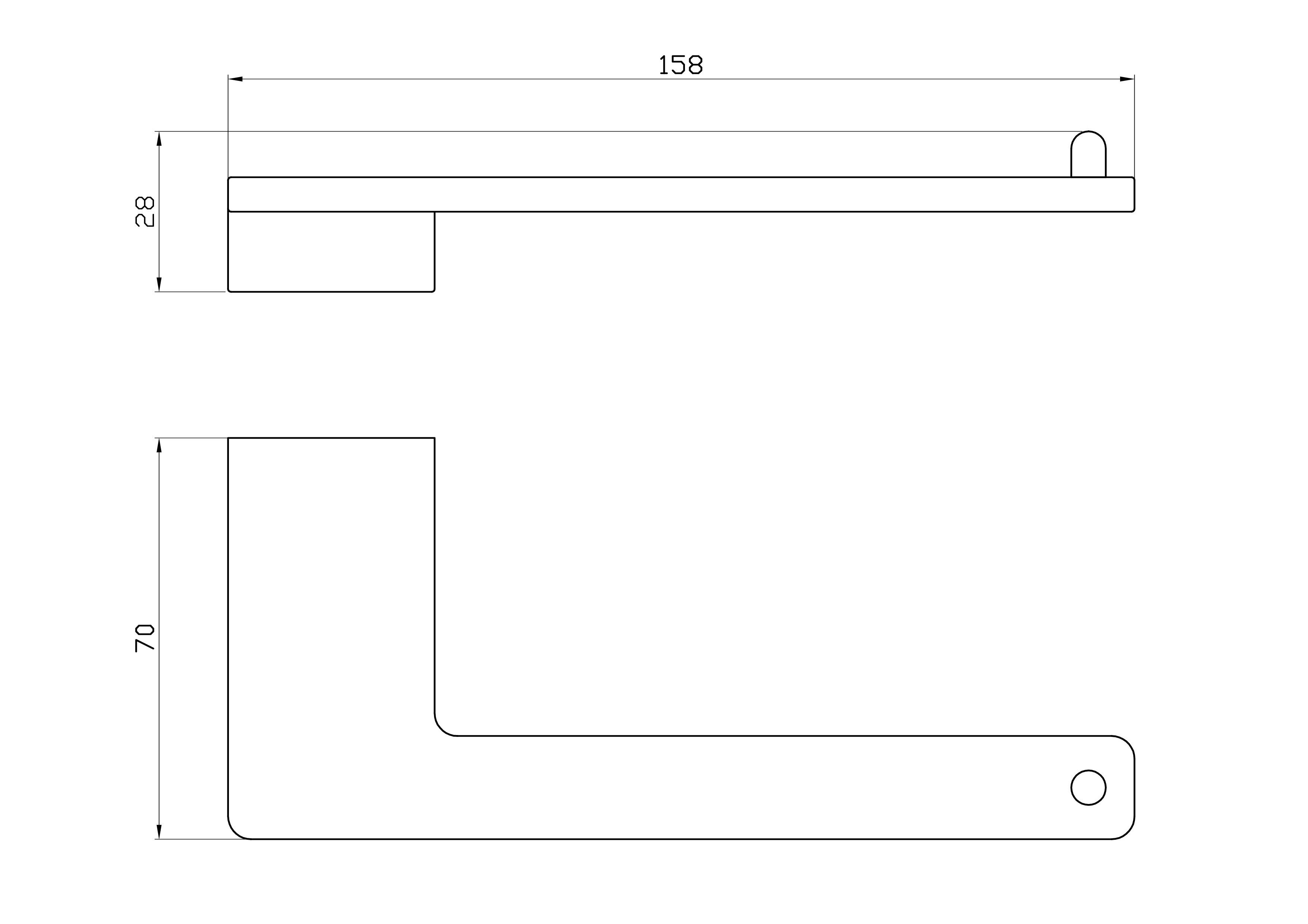 Держатель для туалетной бумаги без крышки wonzon & woghand eclipse, черный (ww-9116-bl)
