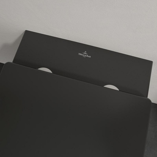 ПРОДАЕТСЯ КОМПЛЕКТОМ С УНИТАЗОМ 4633R0R7!!!Memento 2.0 Сиденье с крышкой для унитаза, QuickRelease и SoftClosing, крепления из нержавеющей стали,Pure Black (черный матовый)