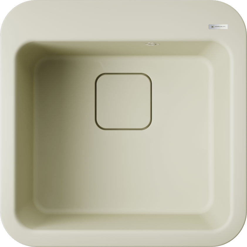 Кухонная мойка omoikiri tasogare 51-be artgranit/ваниль 510 x 510 x 190
