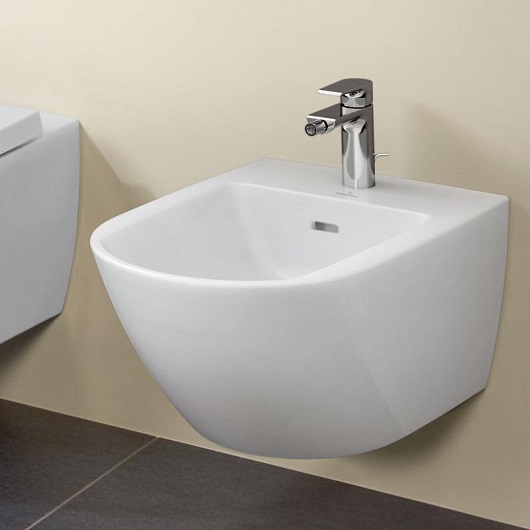 Биде, Villeroy&Boch, Subway 3.0, подвесной, шгв 375*560*270, цвет-альпийский белый