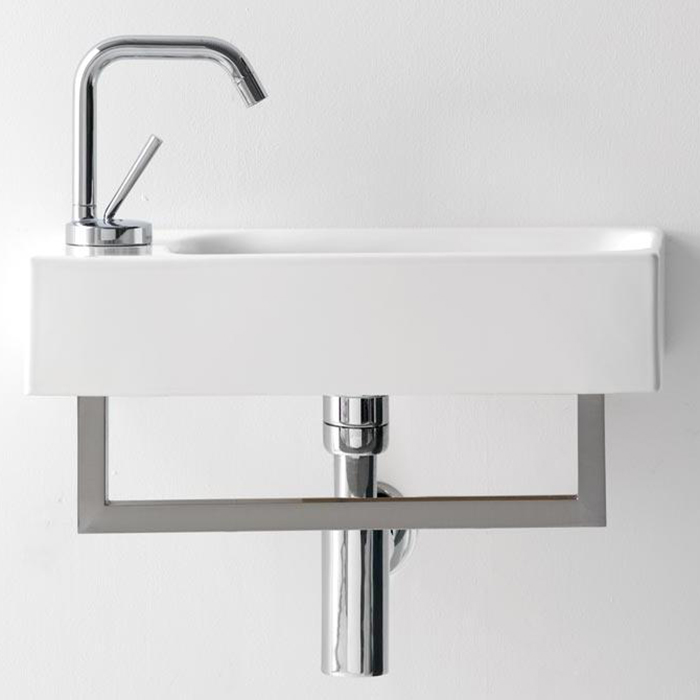 Kerasan cento раковина 45х25 см, 1 отв., подвесная, цвет: белый