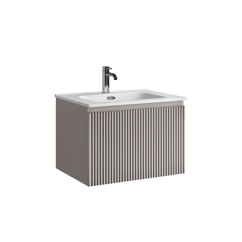 Тумба подвесная SANCOS Snob R 1.0 590х445х406, c одним ящиком оснащенным доводчиками, Doha Soft , арт. SNR1.060SM