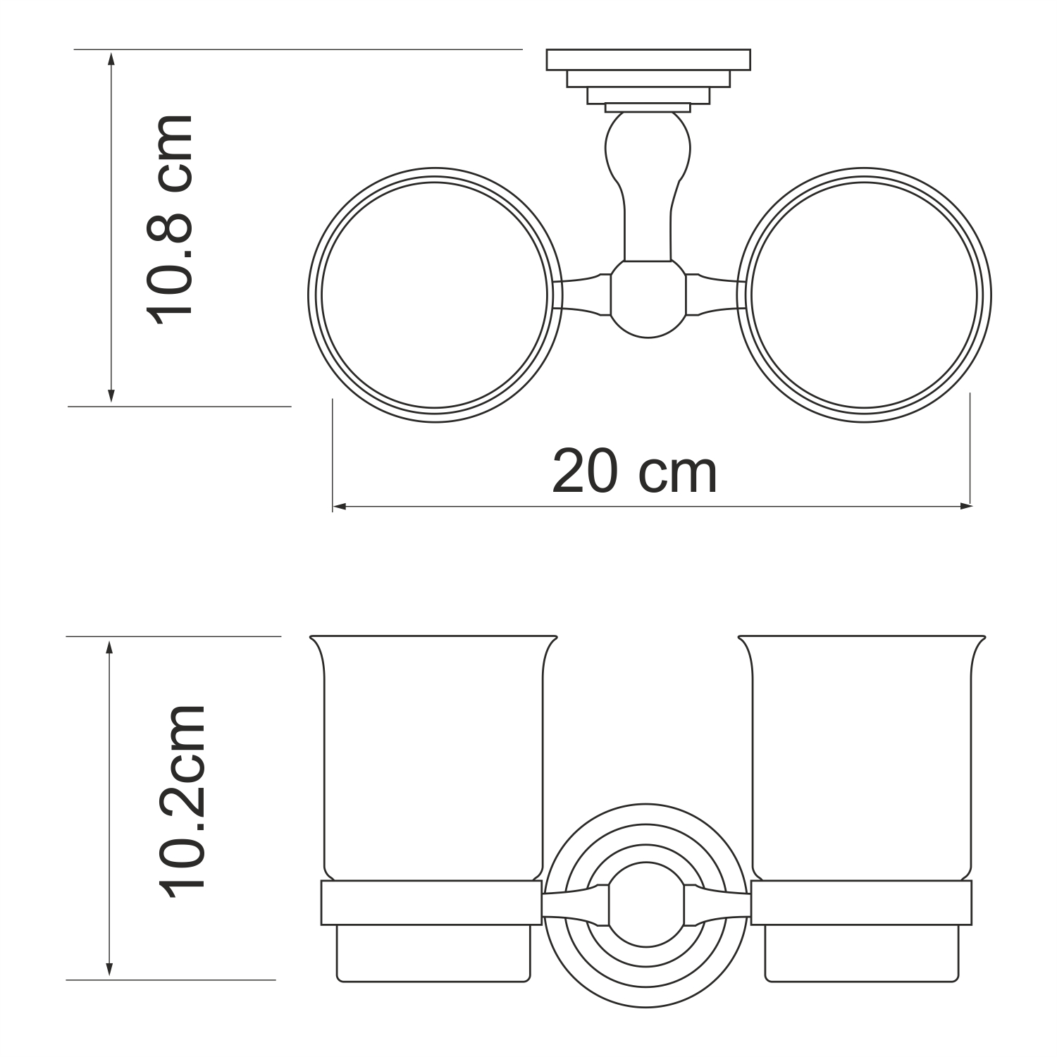 Ammer k-7028d подстаканник двойной