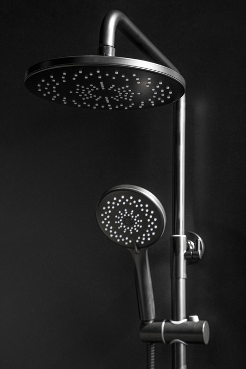 Стойка для душа со смесителем SPECTRE Nickel Brush