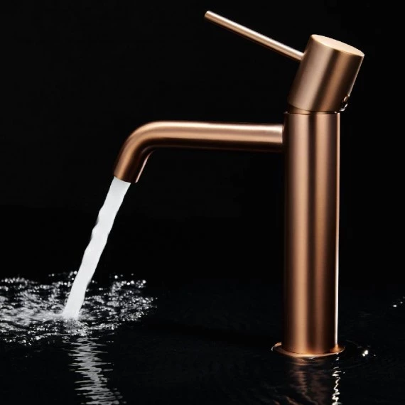 Смеситель для раковины imex monza bdm039-1orc brushed rose gold pvd