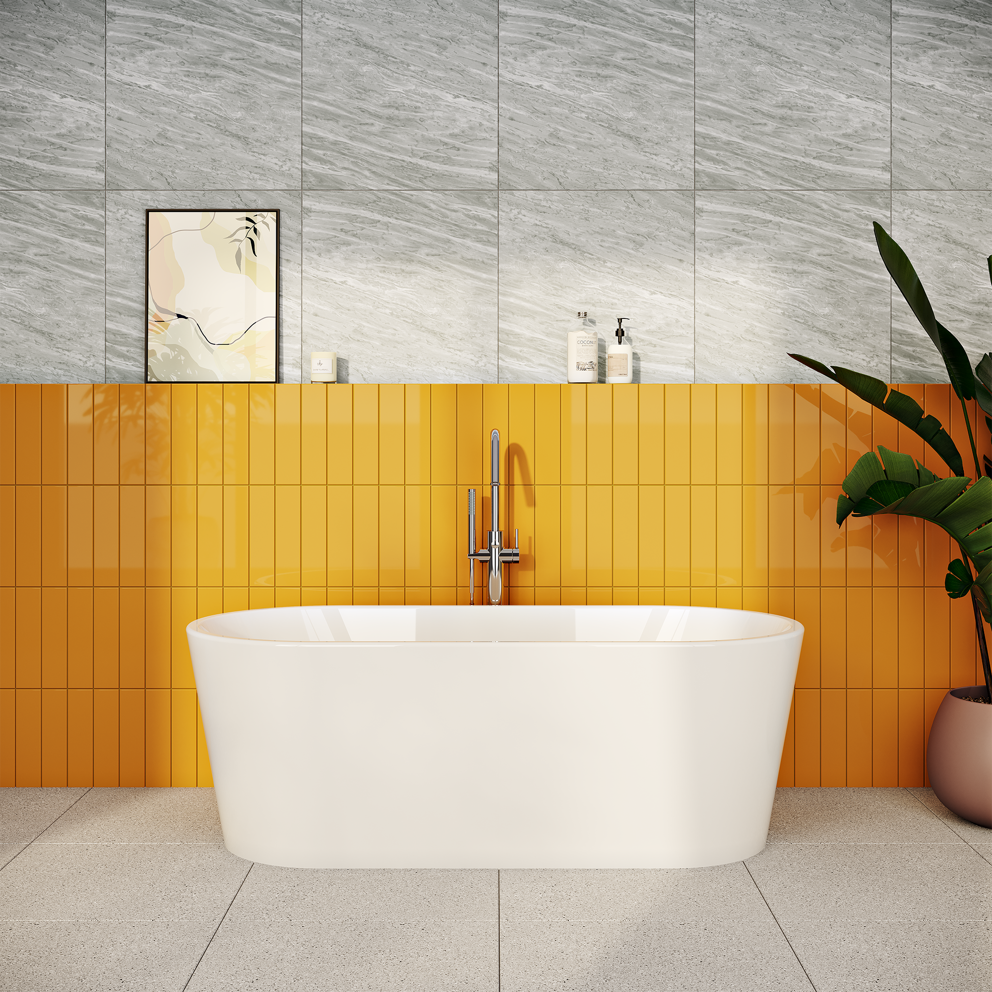 Напольный смеситель origin, хром