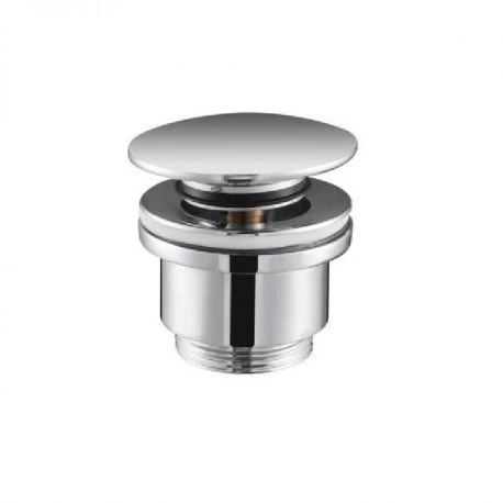 Донный клапан клик-клак ø1¼" для раковин с переливом или без imex vcc001 chrome