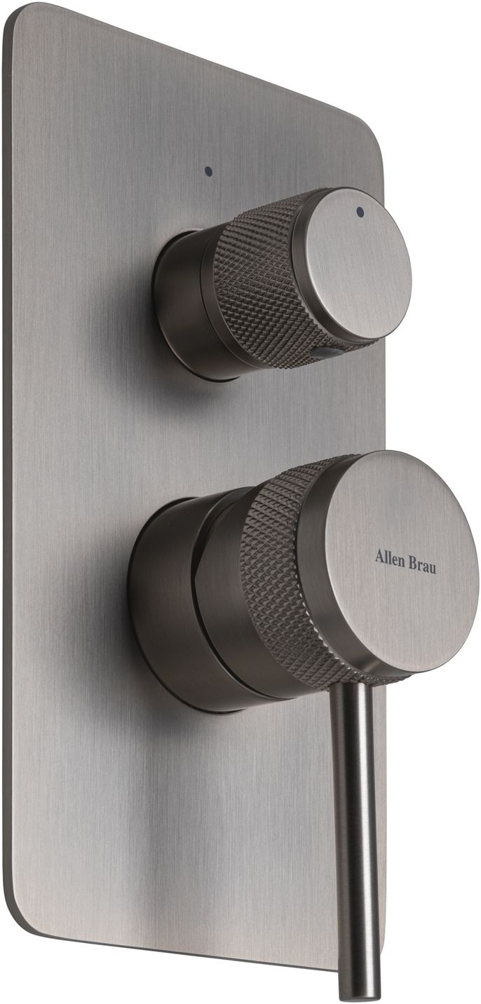 Смеситель для душа Allen Brau Priority X2 5.31011-BN (с внутренней частью, 2 выхода) никель браш