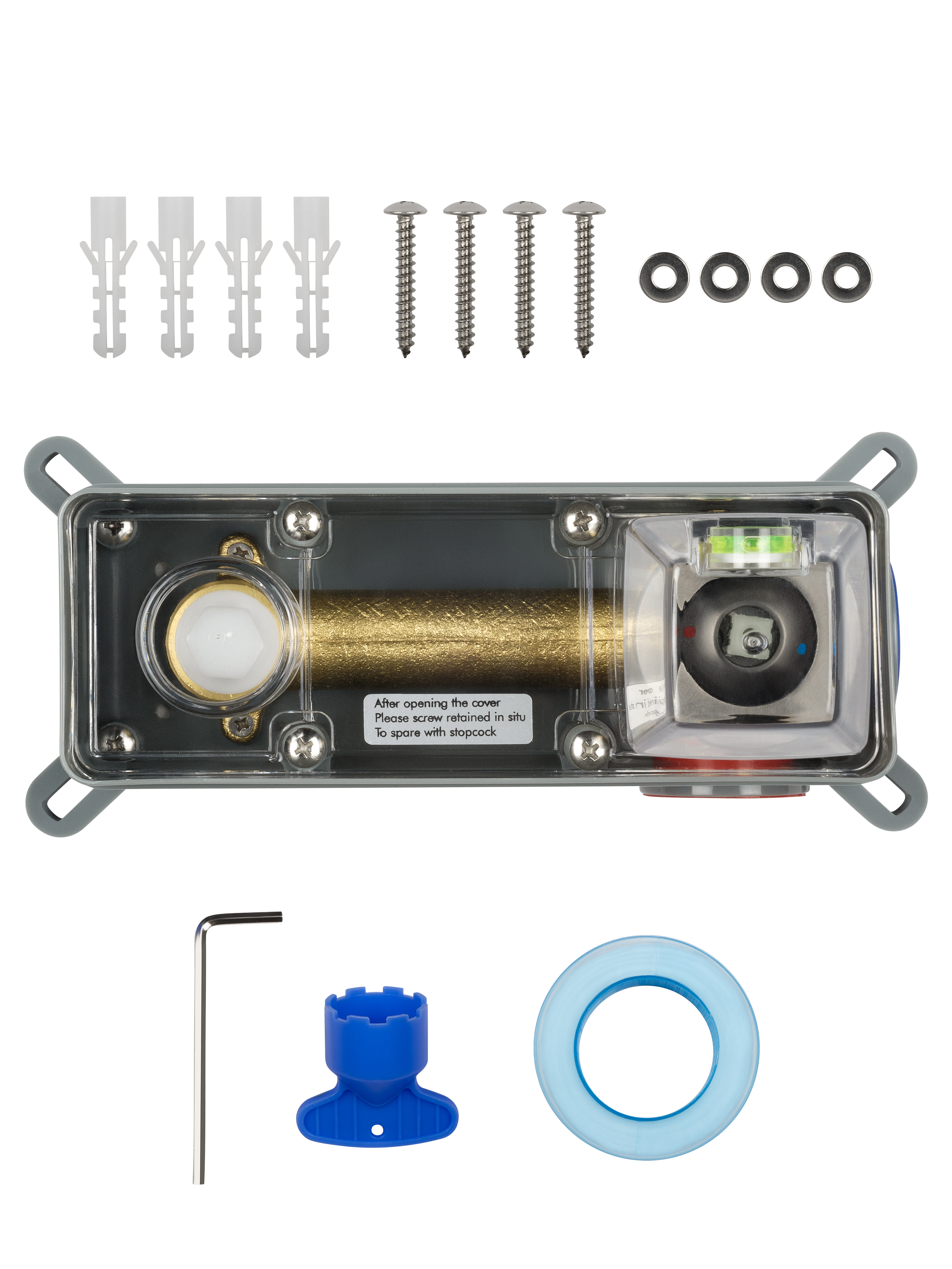 Смеситель для раковины встраиваемый wonzon & woghand stick, темный графит (ww-88869017-bgm)