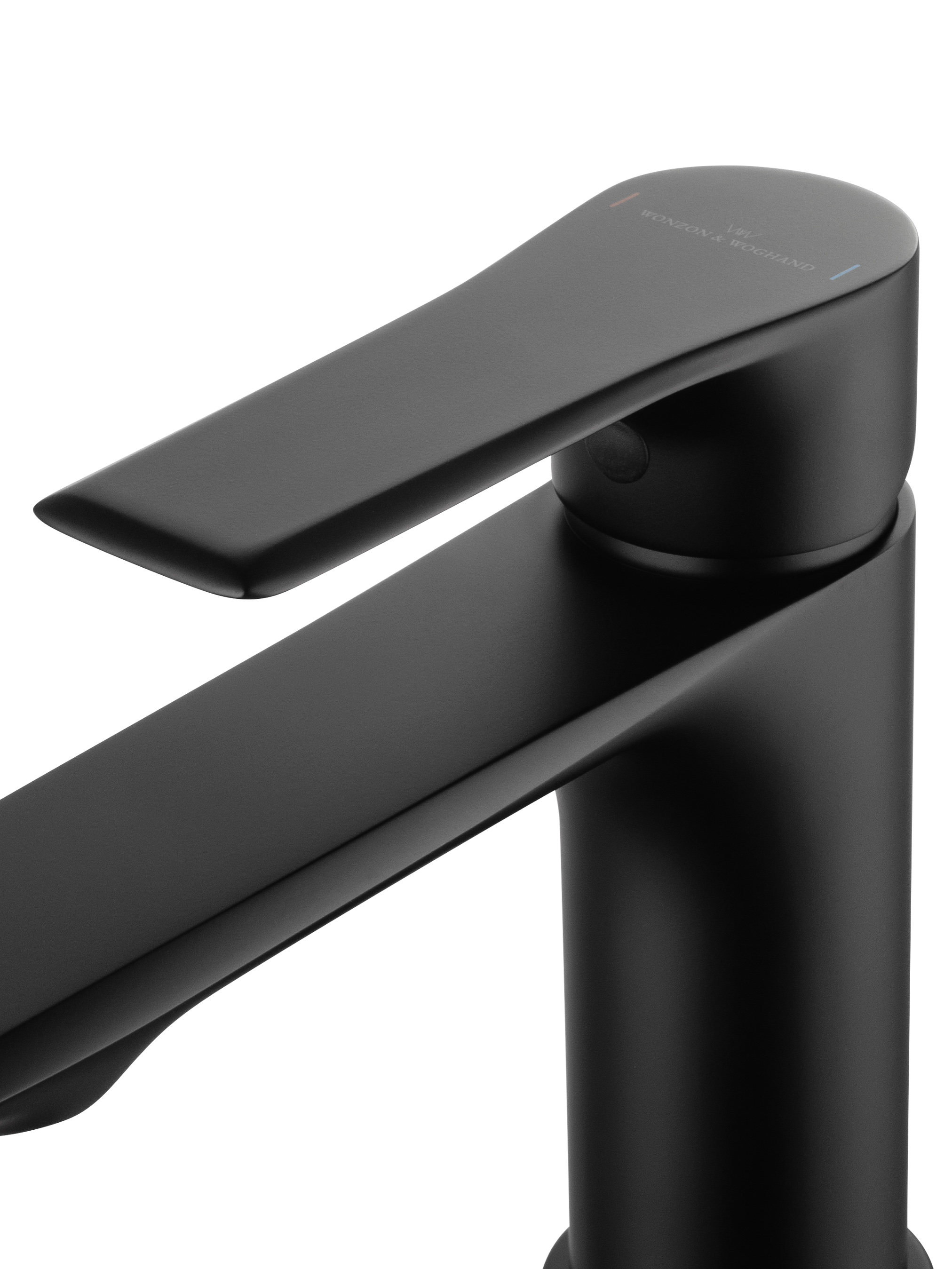 Смеситель для раковины wonzon & woghand brilliant, черный матовый (ww-88018079-mb)