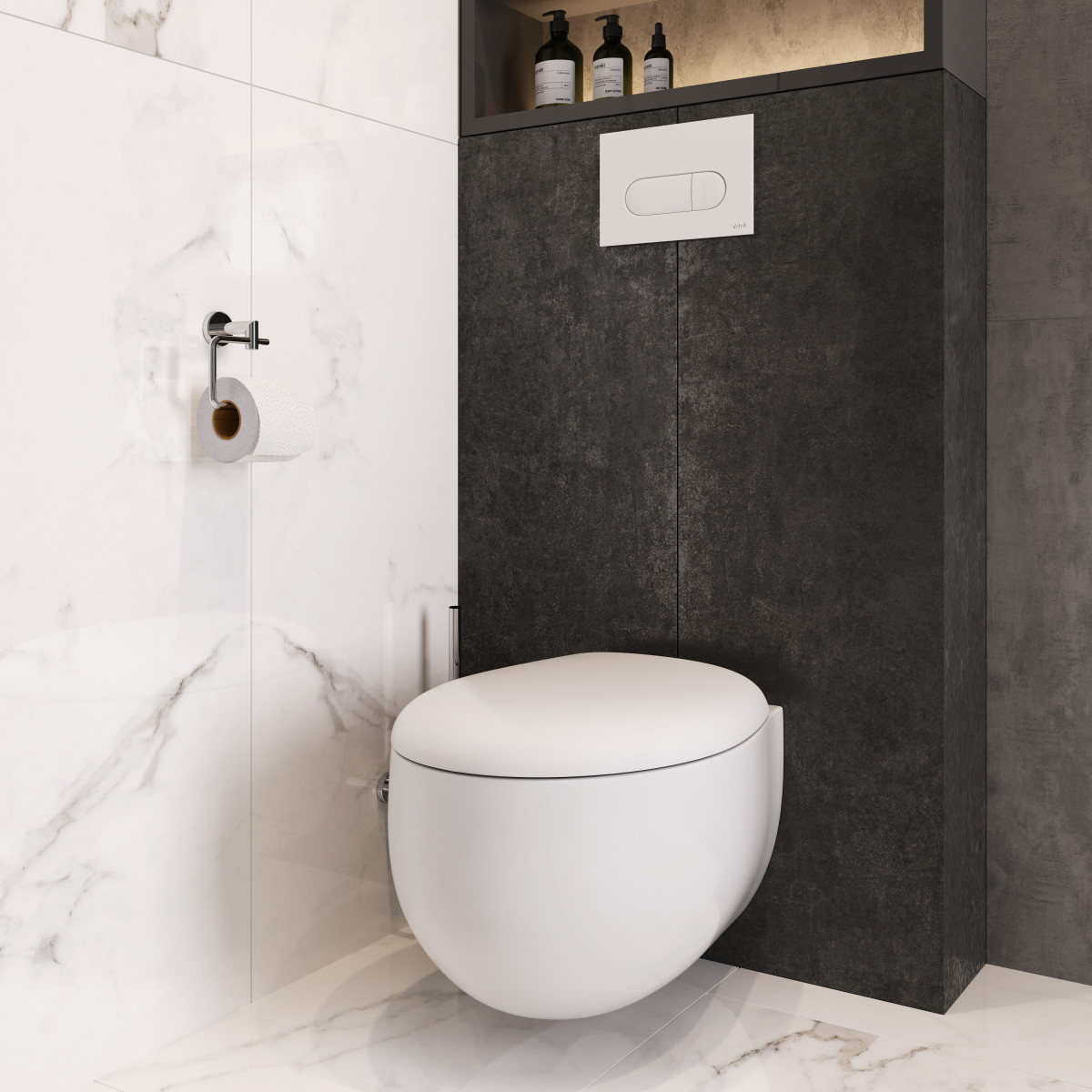 Подвесной унитаз VitrA Memoria 5885B403-0101 безободковый Rim-ex белый санитарный фарфор антибактериальное покрытие Hygiene + Clean