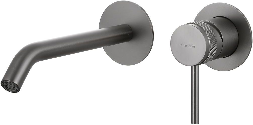 Смеситель для раковины Allen Brau Priority 5.31A03-MG (с внутренней частью) графит браш