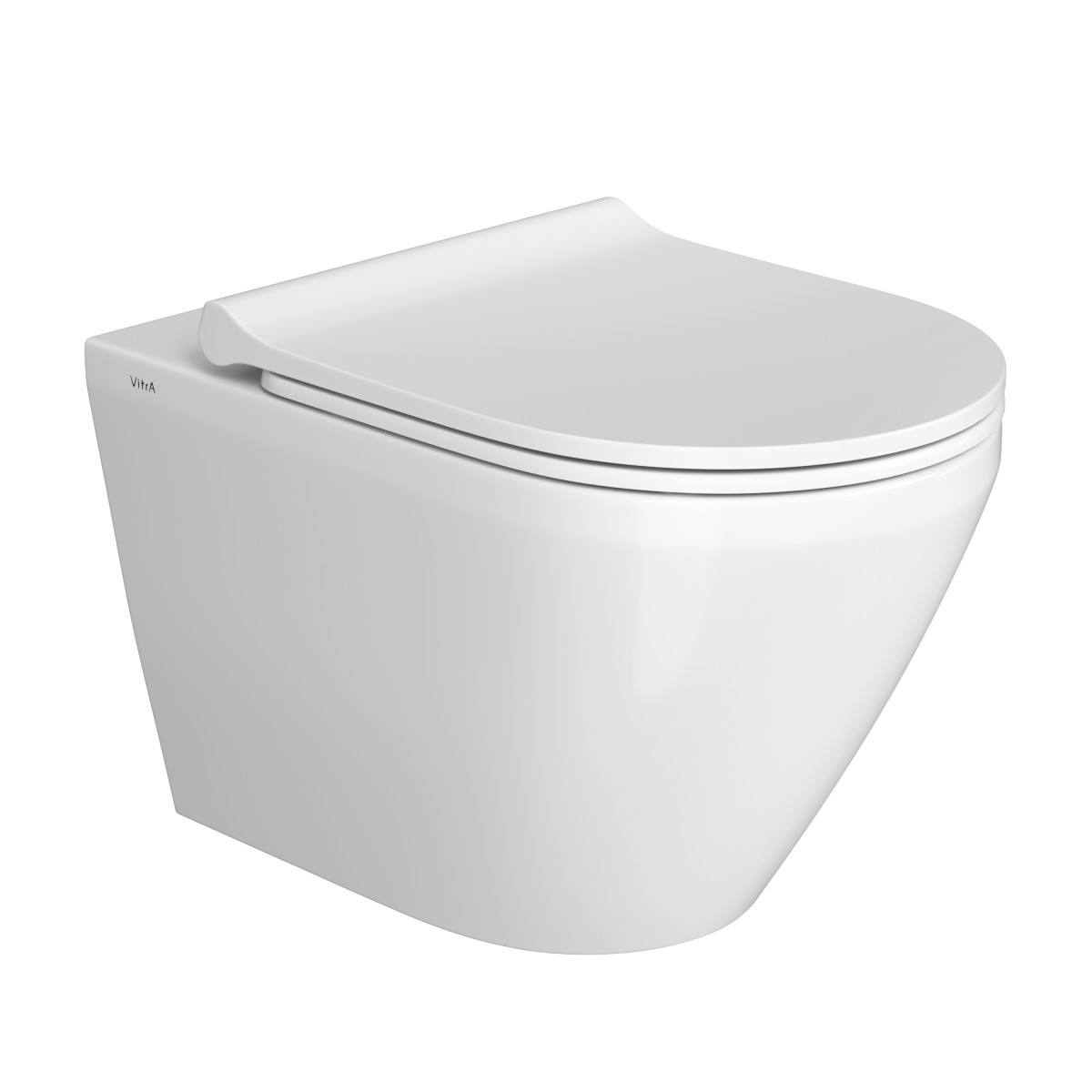 Инсталляция с унитазом VitrA Integra Round 9004B003-7202 комплект 4 в 1 с сиденьем микролифт безободковый цвет клавиши матовый хром