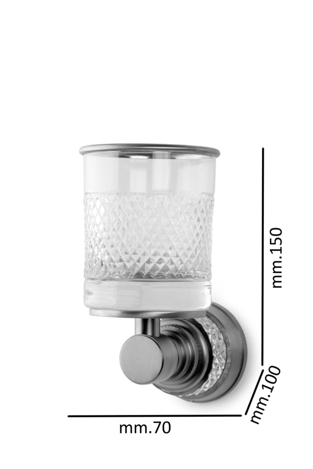 Держатель для зубной щетки boheme aura_accessories 10244-cr хром
