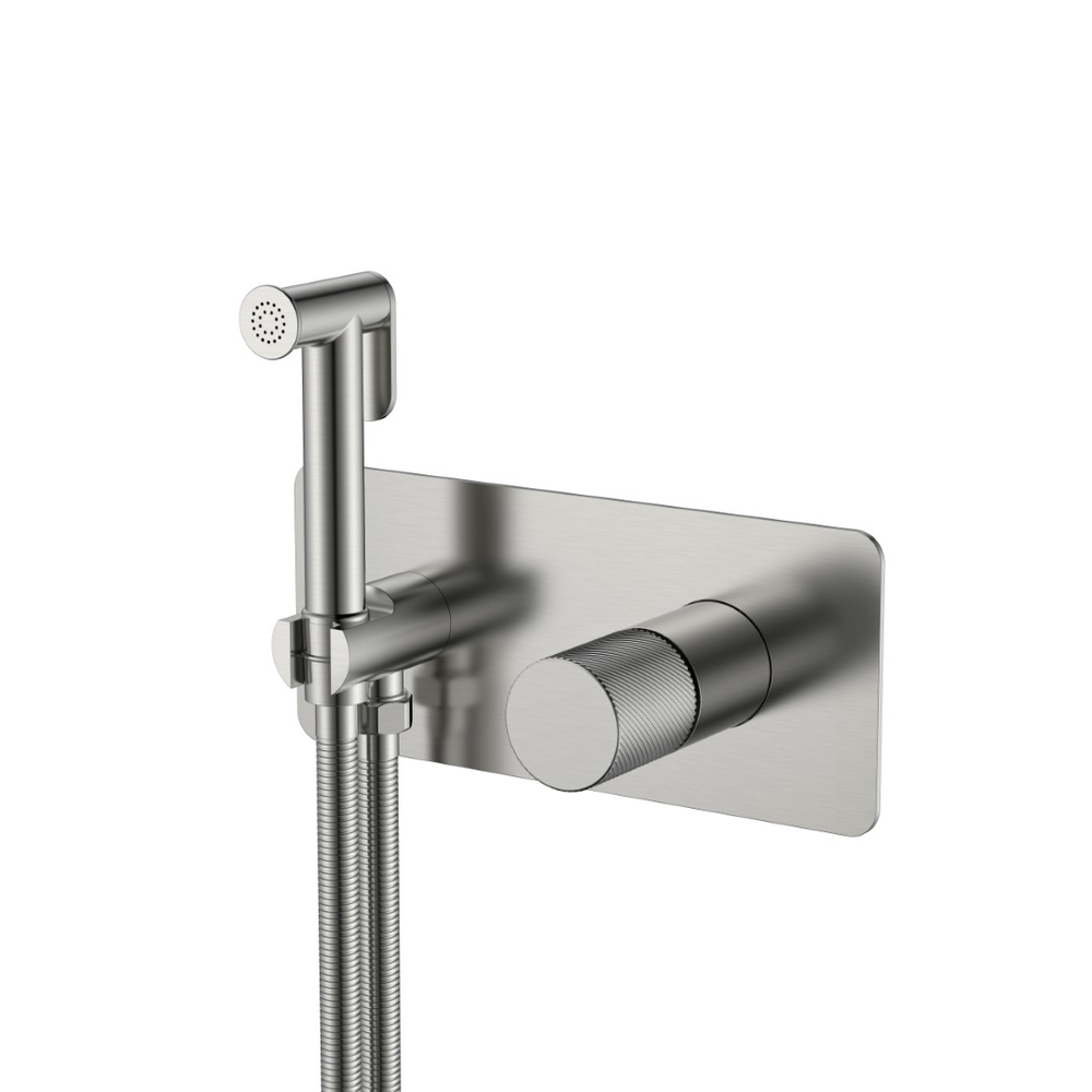 Смеситель гигиенический STICK NICKEL BRUSH SPIRALE