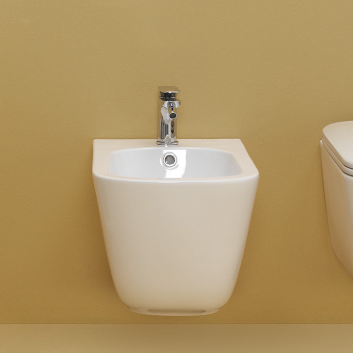 Kerasan tribeca биде подвесное 54х35см, с 1 отв под смеситель, c креплением wb9n, цвет: белый