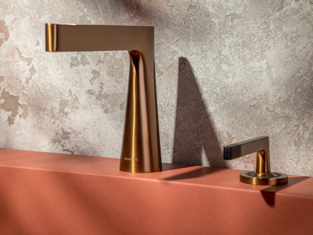 Смеситель Boheme Duo для раковины, 2х-позиционный COPPER BRUSHED