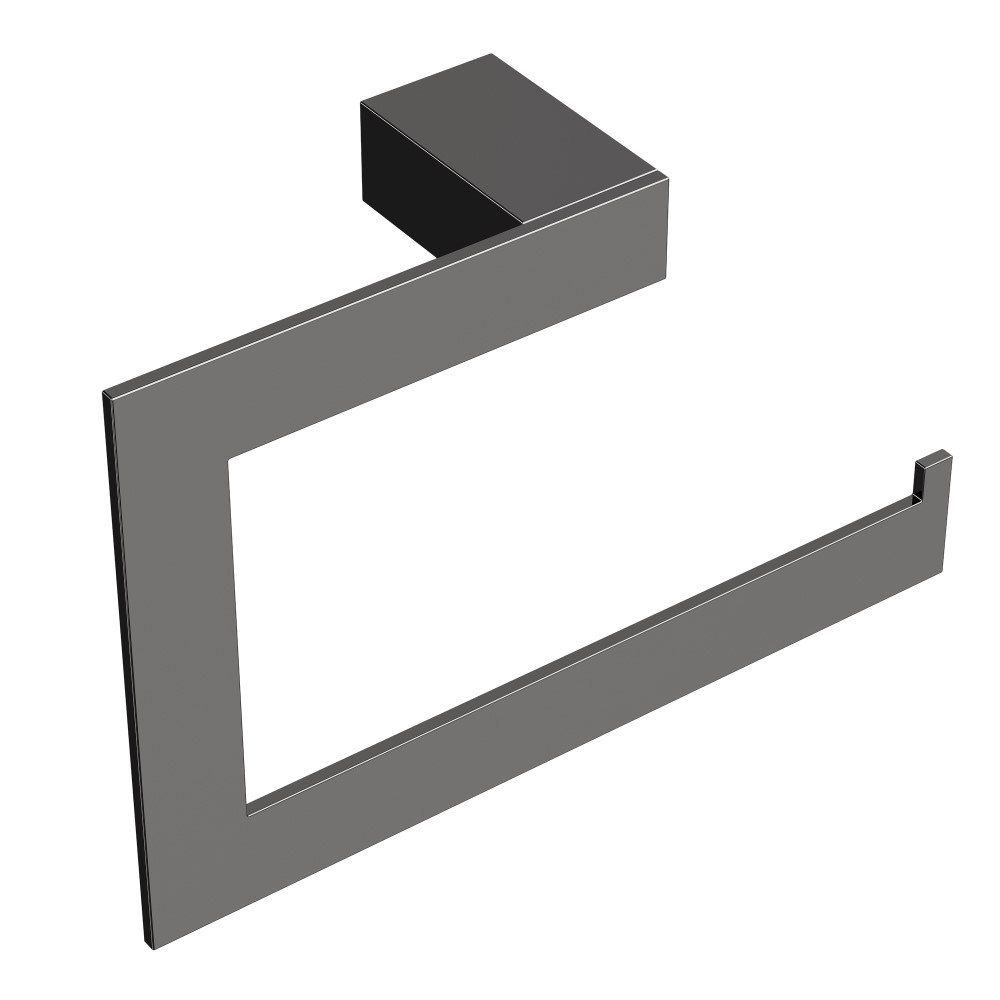 Полотенцедержатель кольцо Qubic Shine Gun Metal