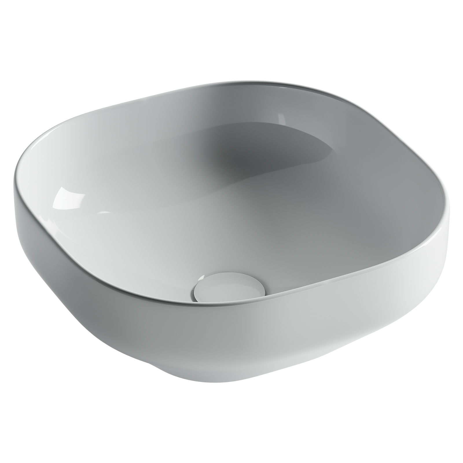 Умывальник чаша накладная квадратная element 380x380x150мм