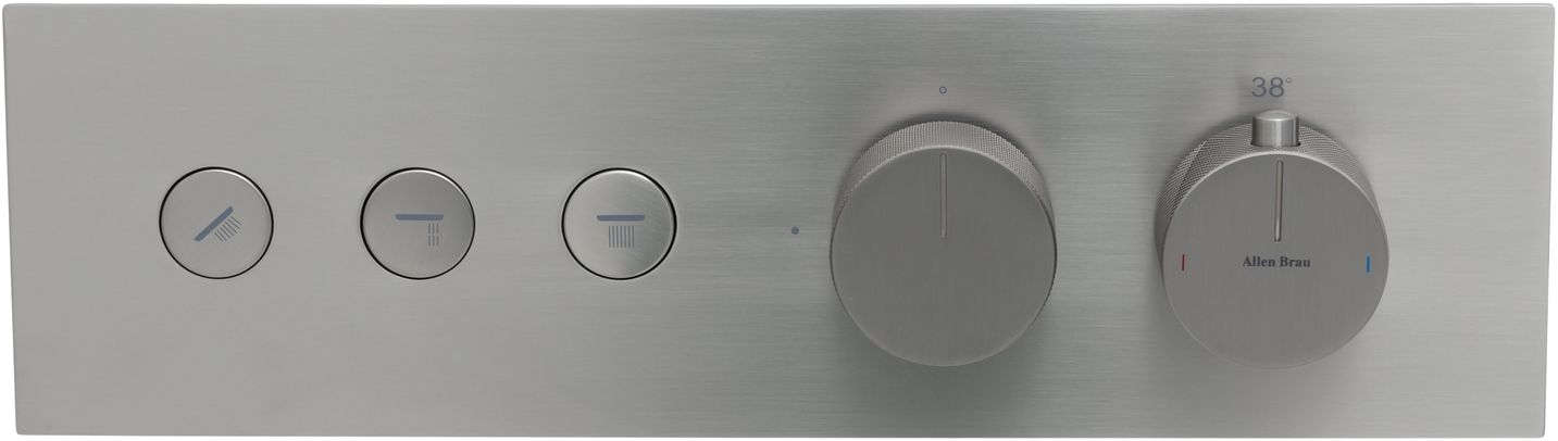 Смеситель для душа Allen Brau Liberty 5.33003-BN (с внутренней частью, 3 выхода) никель браш