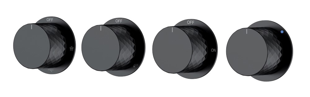 Смеситель встроенный STICK DIAMOND BLACK 5-проходной