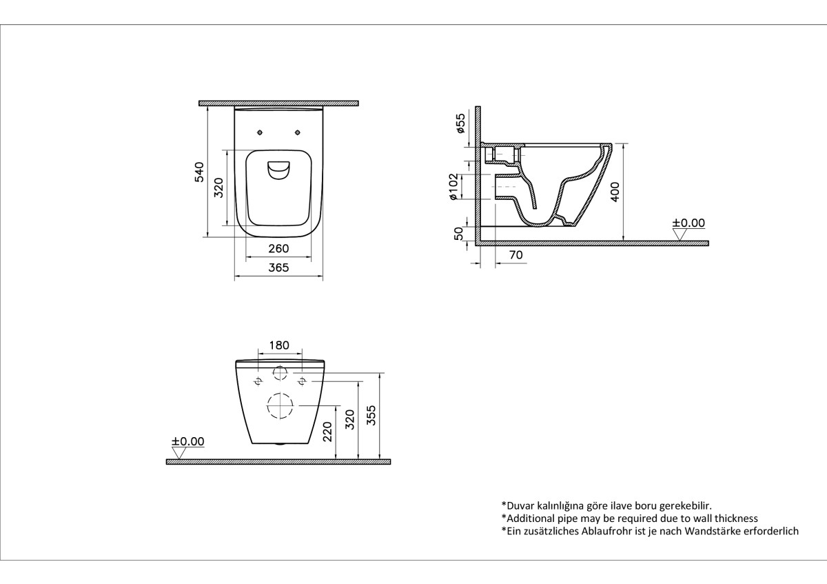 Подвесной унитаз VitrA Integra Square 7082B003-0075 безободковый Rim-ex белый санитарный фарфор антибактериальное покрытие Hygiene