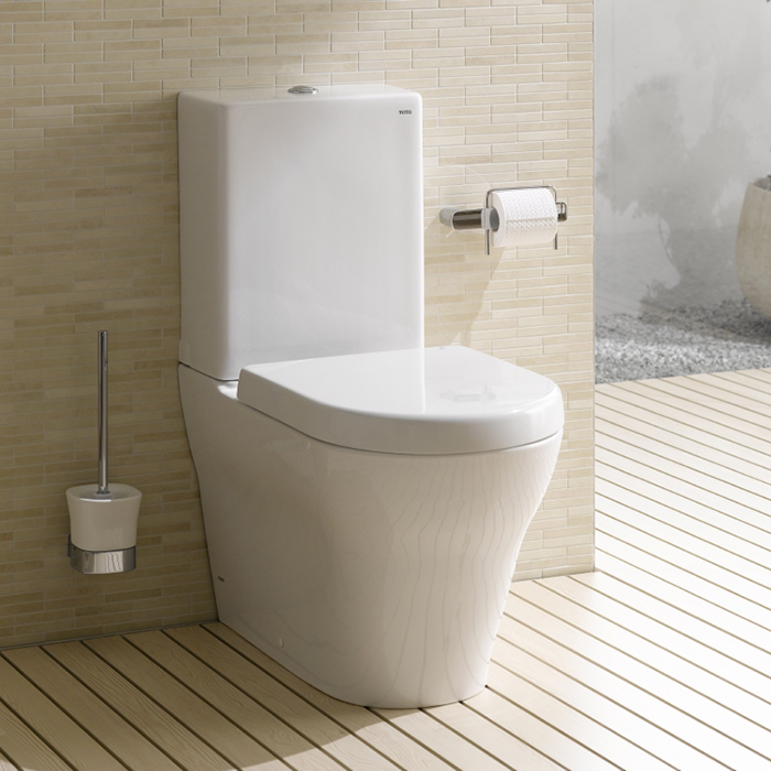 Унитаз напольный без сиденья в комплекте смыв tornado flush покрытие cefiontect белый глянцевый 704x410x410 mh toto