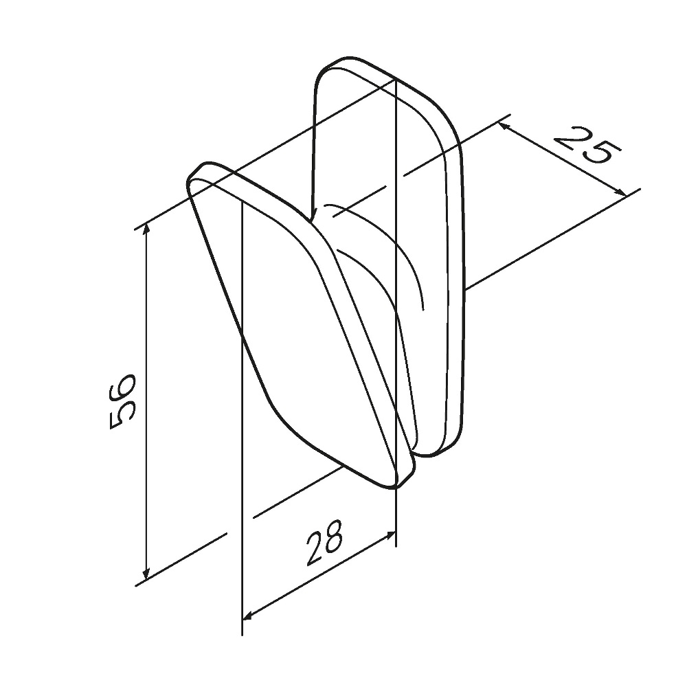 A50A35522 Inspire V2.0, Крючок для полотенец, черный, шт